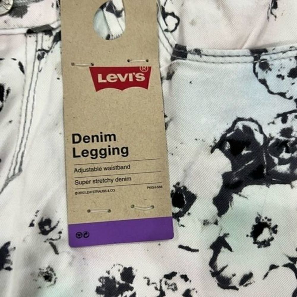 ‼️ NWT Levis denim lagging watercolor print kids size 10,16 reg - Picture 2 of 9